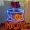 تابلو نئون فلکسی «HOT» – ابعاد ۵۰ × ۳۷