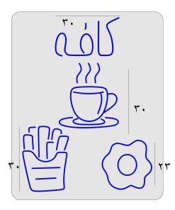 Alternative view of تابلو نئون پلکسی منو کافه و فست‌فود