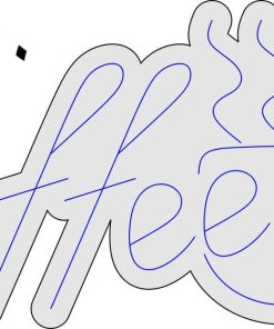 Alternative view of تابلو نئون فلکسی طرح فنجان قهوه و نوشته «اسپرسو» (ابعاد ۴۵ × ۵۰ سانتی‌متر)